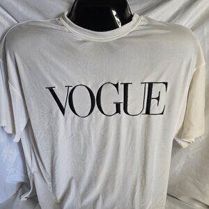 Vogue Cream Color Valour Front Print Shirt (L)